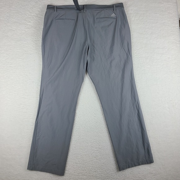 Adidas Pants Mens 40x32 Gray Straight Leg Performance Tech Golf Chino * - Picture 12 of 14